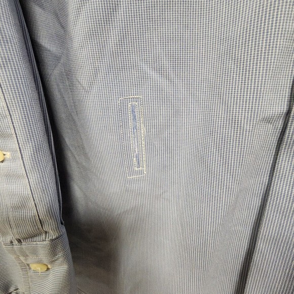 Polo Ralph Lauren Shirt Men Large Sky Blue Striped Warwick Button Down - Picture 6 of 14